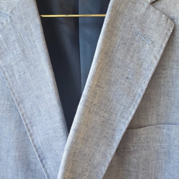 Stafford Linen Cotton Mens Classic Fit Linen Sport Coat - Picture 7 of 7